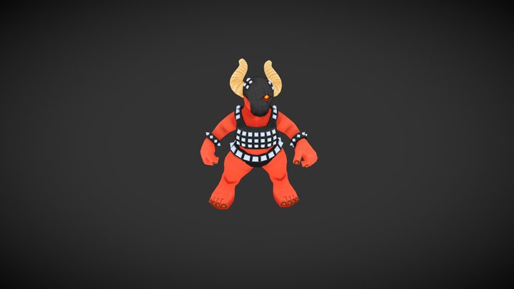 Devil Gladiator 3D Model