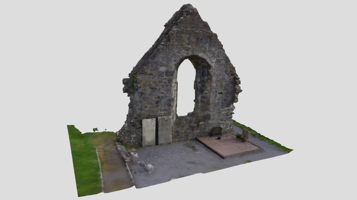 The old Abbey_South Wall 3D Model