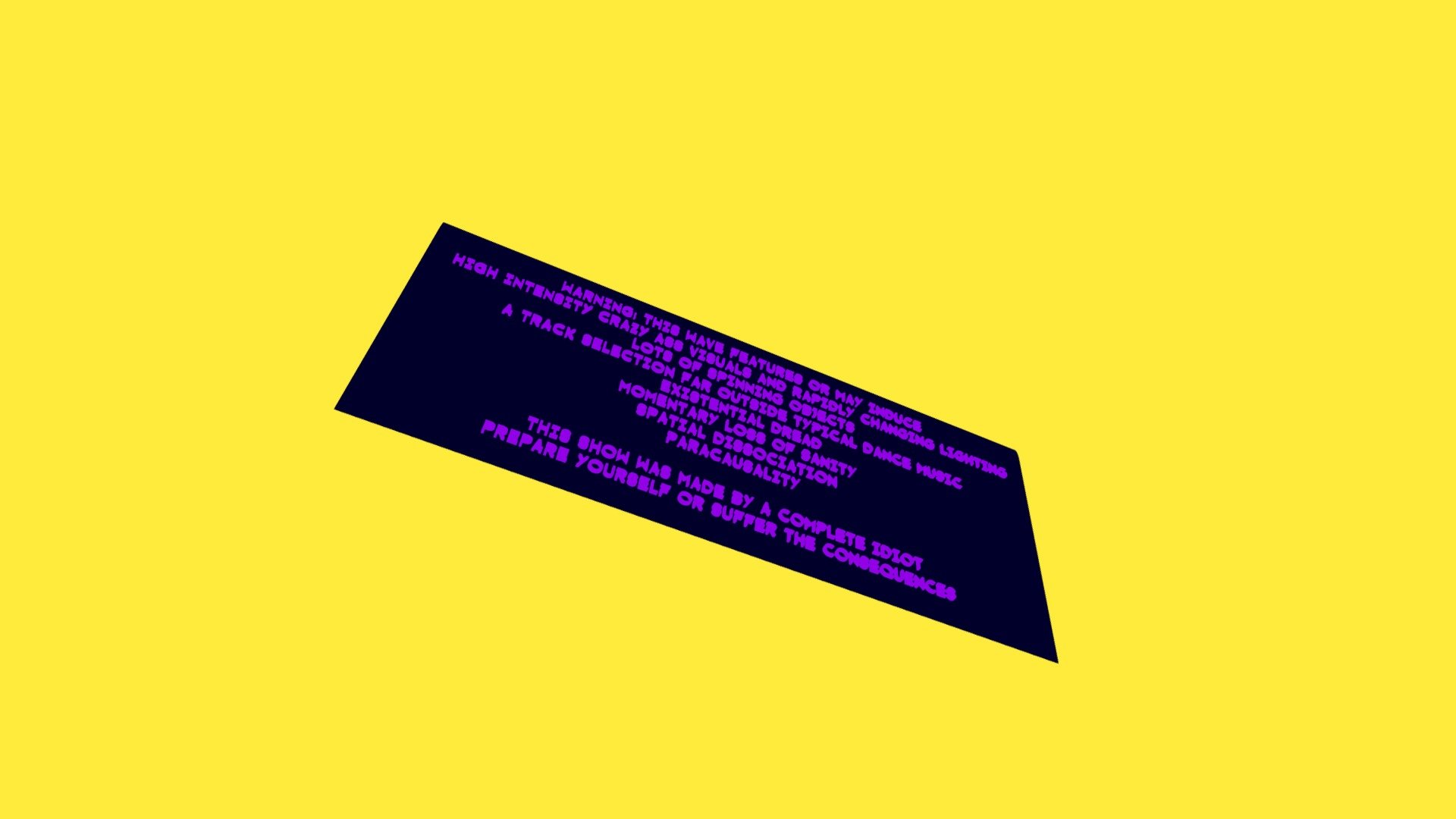 ZX Warning