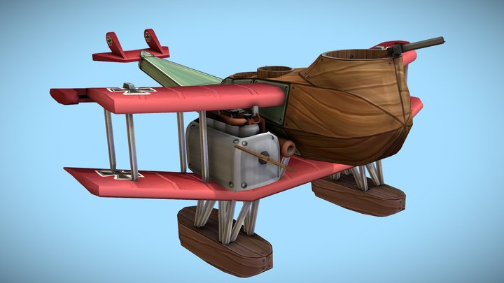 Flying Circus - Gotha UWD 3D Model