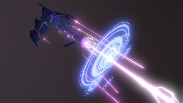 Cruiser Space Ship (Dreadnought Class) 3D Model