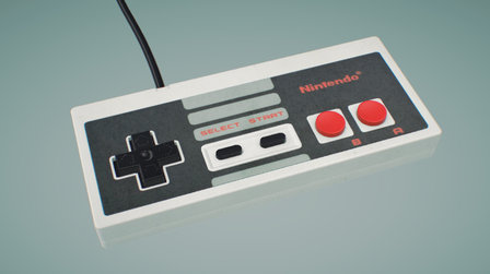 NES Controller 3D Model
