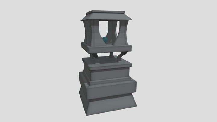 Stone Lantern 3D Model