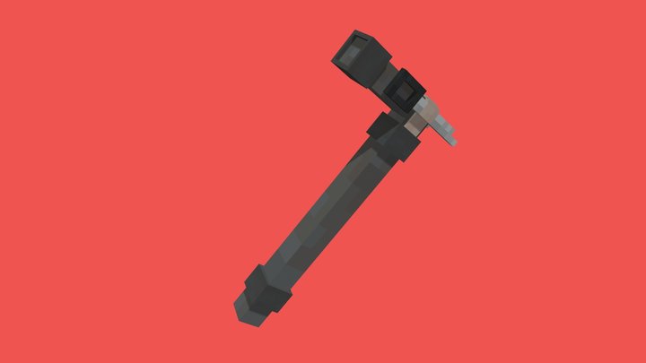 Minecraft Bladed Pipe 3D Model