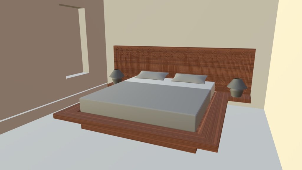 BED FOR SKETCHFAB2 - 3D Model By Yev [003d2e1] - Sketchfab