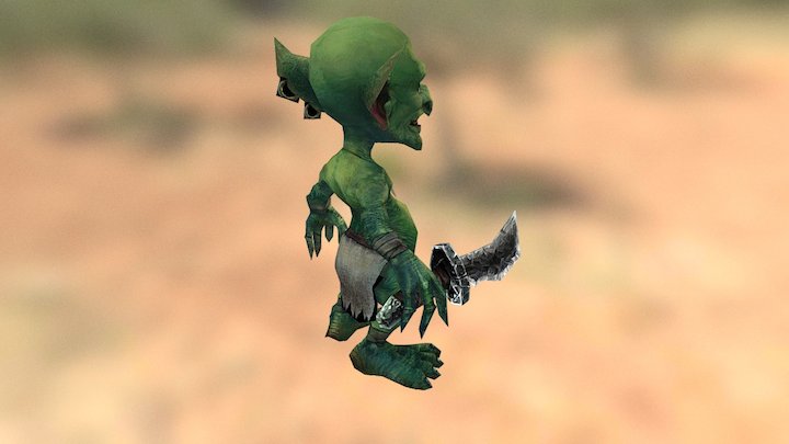 Goblin Game Character 3D Model