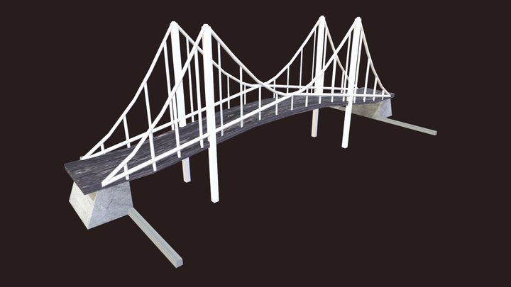 Suspension Bridge 3D Model