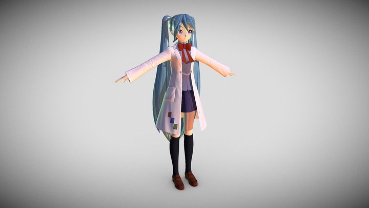 PDFTDX Science Lab Girl – Free 3D Model STL