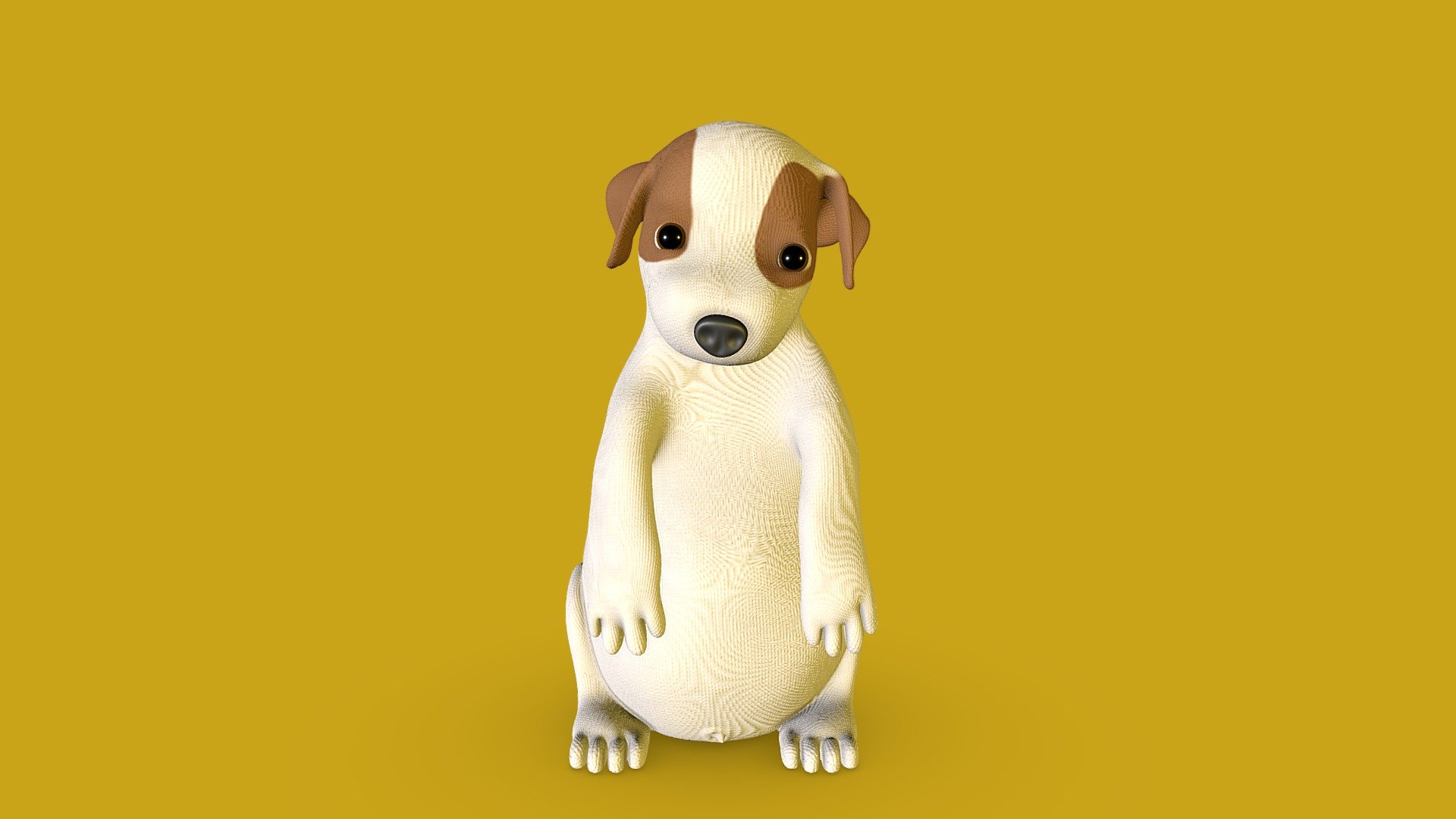 Paunchy Little Dog 3D model by mareduvs [00424a5] Sketchfab
