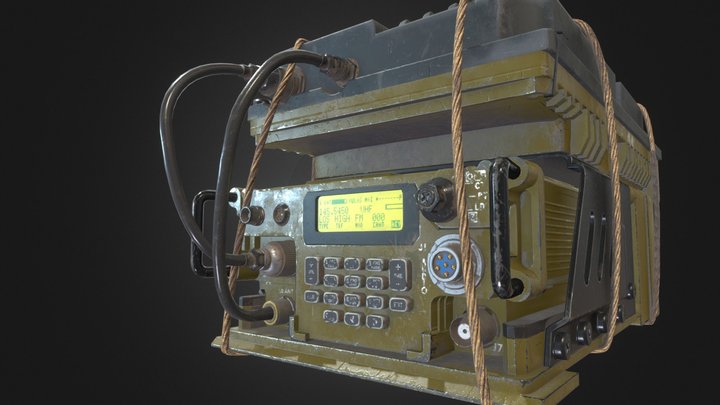 Military Radio Station 3D Model