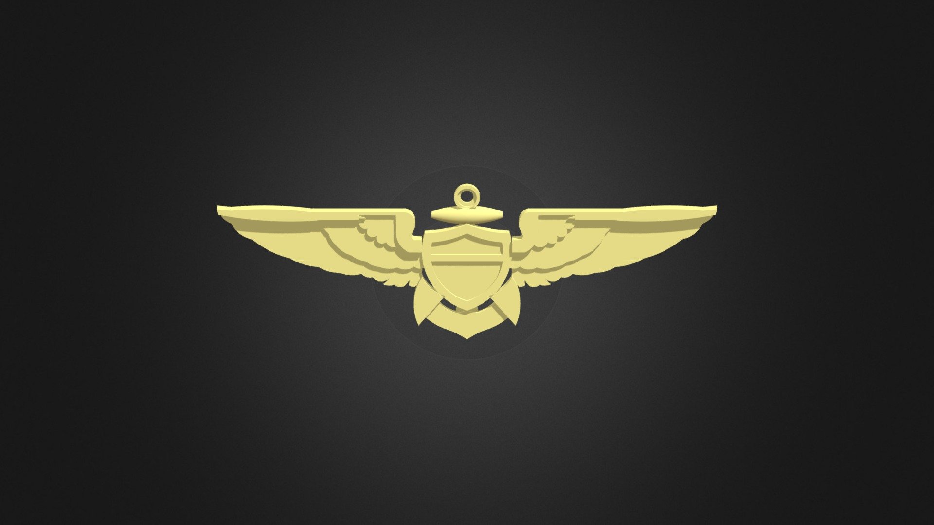 Top Gun Badge Wings 3D model by emby [0042c05] Sketchfab