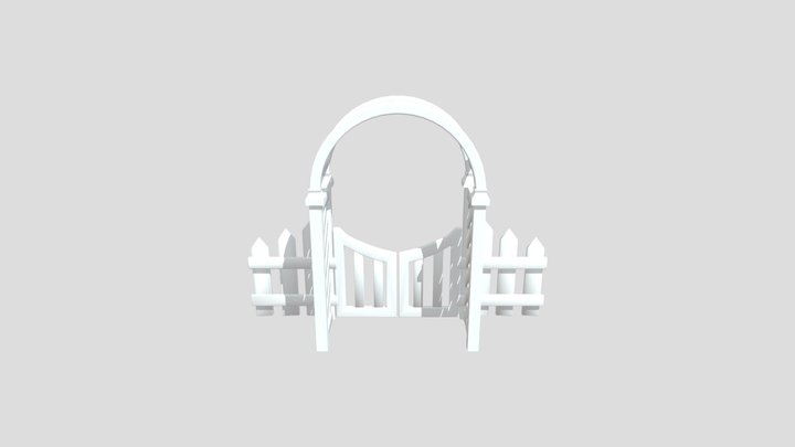 Fence And Gate 3D Model