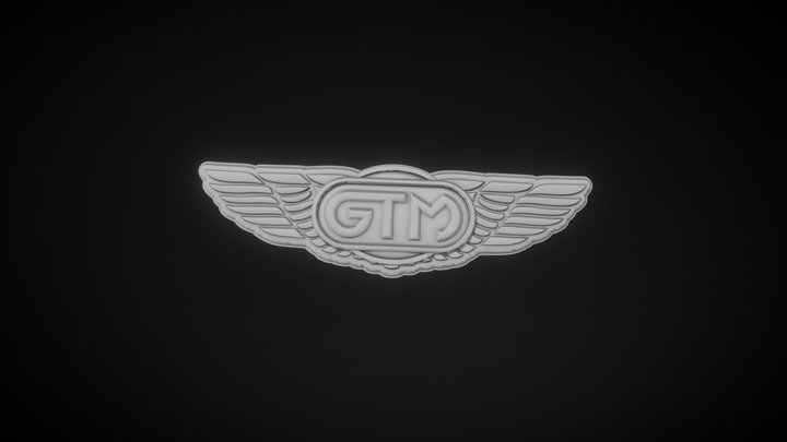 GTM Tank Badge Logo 3D Model