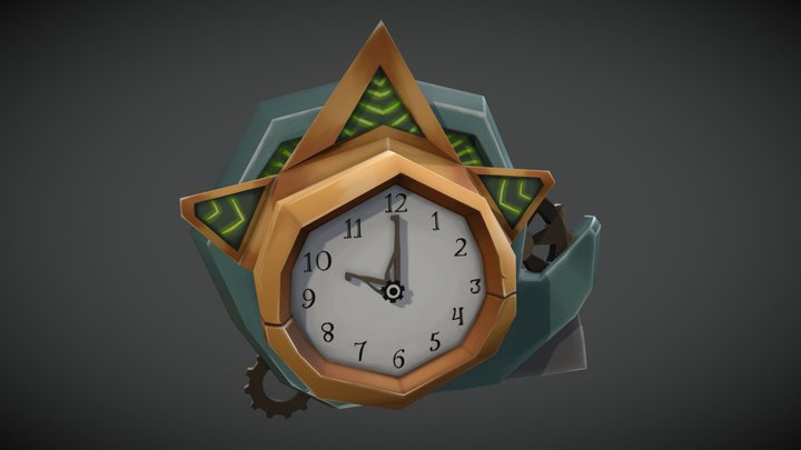 Fantasy Clock 3D Model