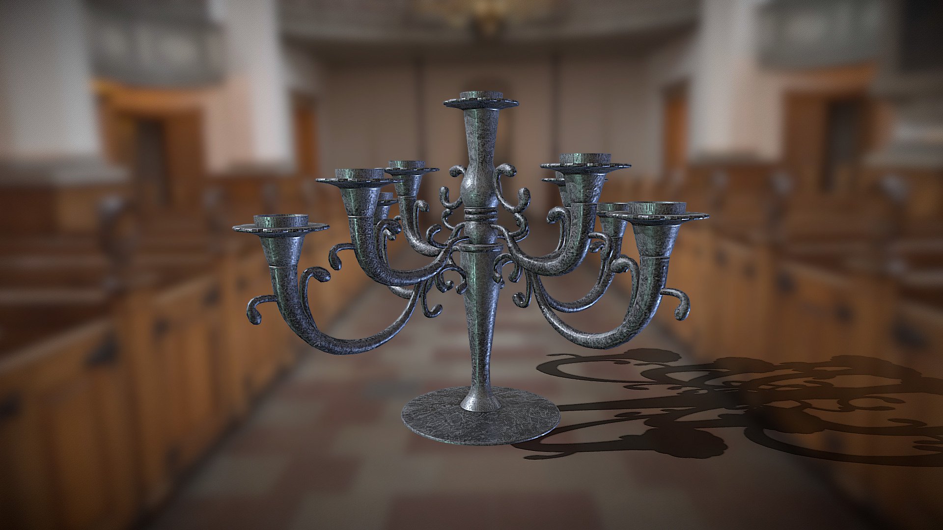 Candelabra Download Free 3D model by JacobGroneman [00452de] Sketchfab