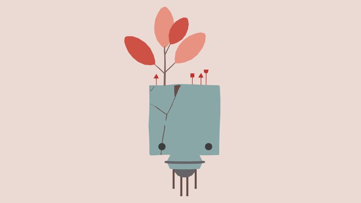 Friendly Creature from Gris 3D Model