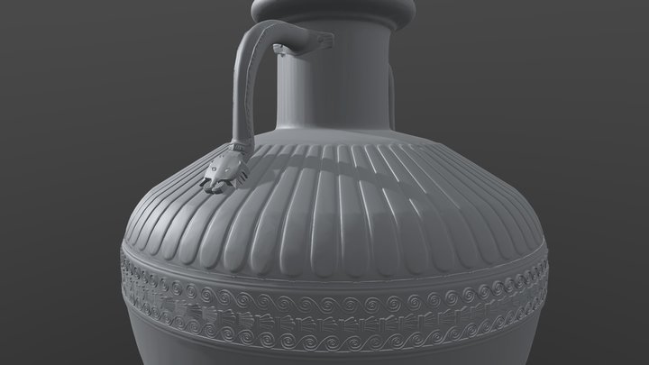 Ánfora Griega 3D Model
