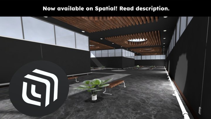 Spatial | Modern Gallery | Spatial Logo 3D Model