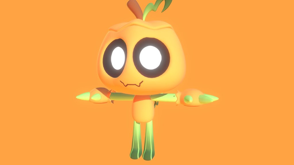 Dandys World Gourdy (Rig & Animation) EYES MOVE