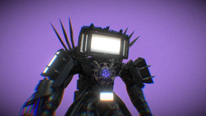 Upgraded Titan TVMan 3D Model