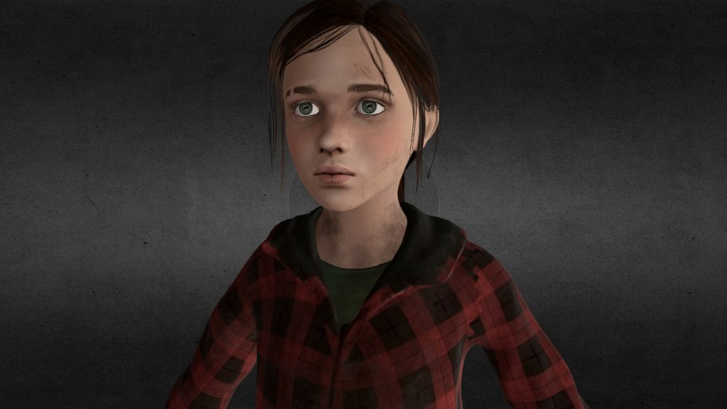 Ellie The Last Of Us 3d Model By Fride Emilie Darvik Fridedarvik