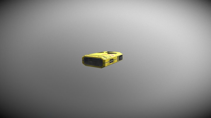 Radioactive Container 3D Model