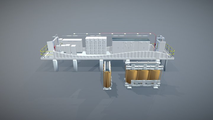 Outotec ABB E- House5 3D Model