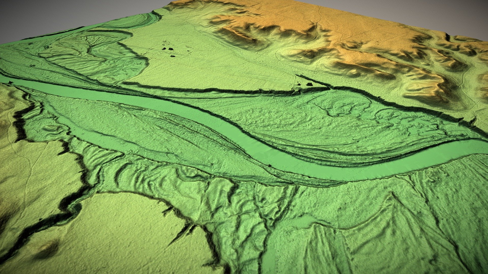 Iespējamā pārceltuves vieta pie Rāmniekiem — Sketchfab embed 3D viewer