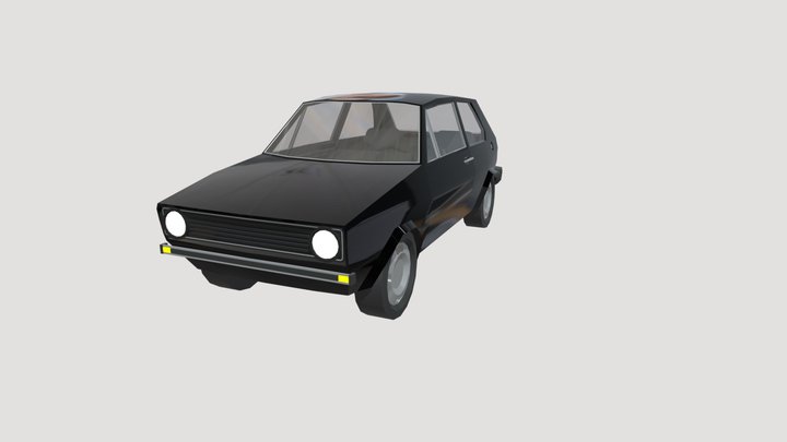 Low poly car 3D Model