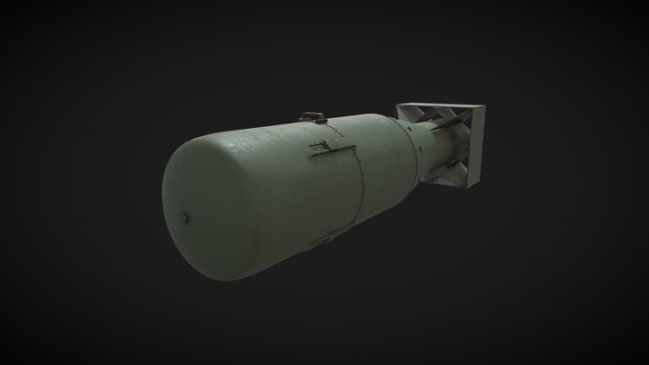 Little Boy Bomb 3D Model