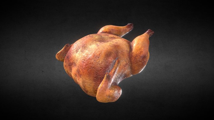 Roast chicken 3D Model
