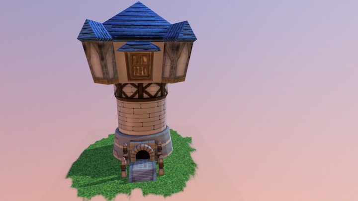 Blue Tower 3D Model