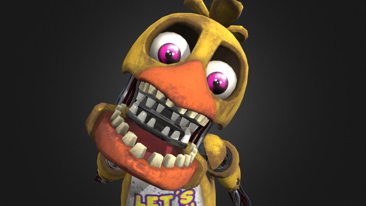 FNaF HW Withered Chica ReTexture & Remesh – Modèle 3D gratuit STL