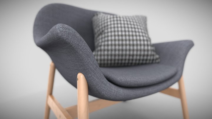 Vedbo design Armchair by Ikea - Sillón 3D Model