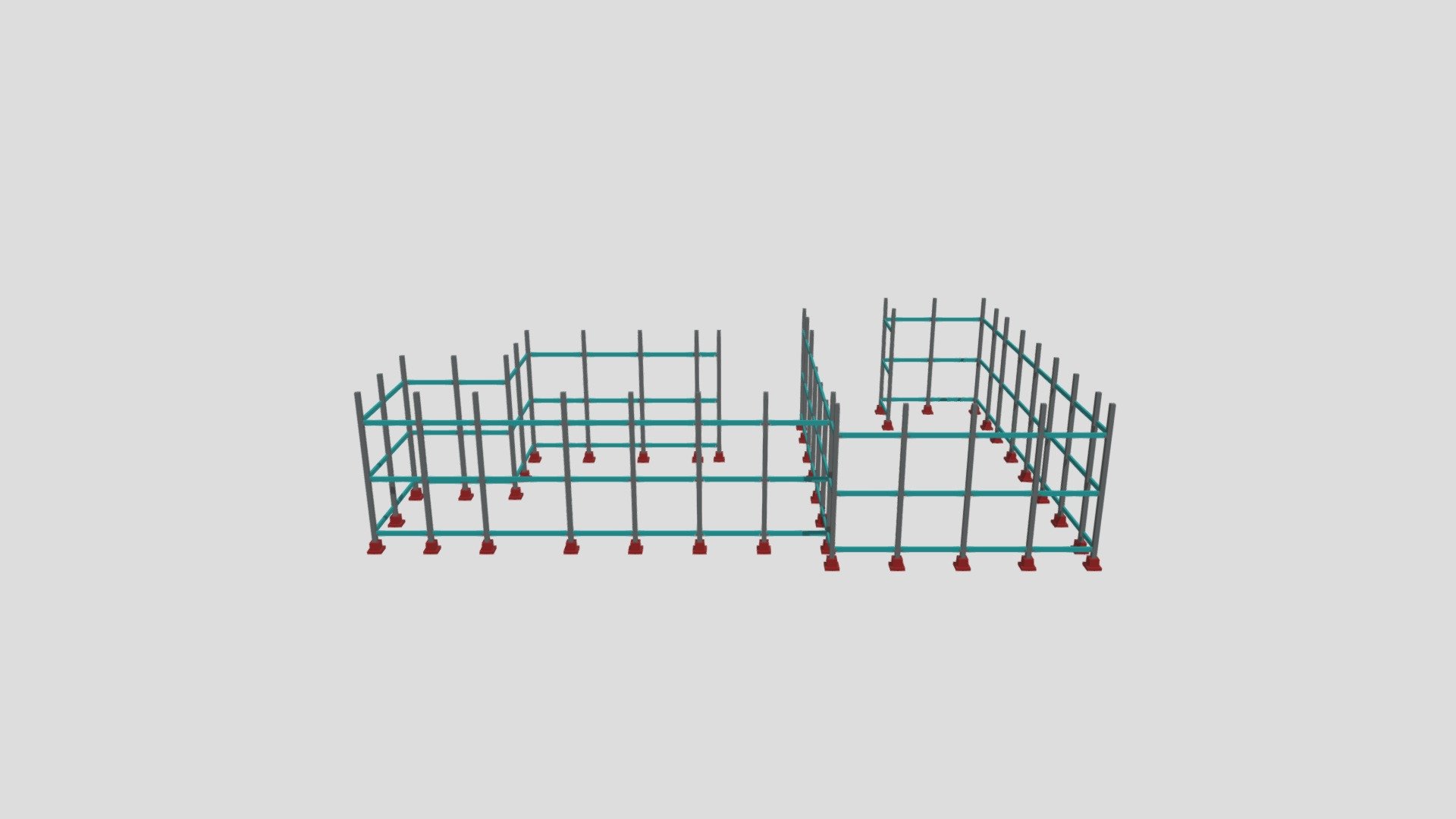 Modelagem Estrutural 3D- Barracão C E D