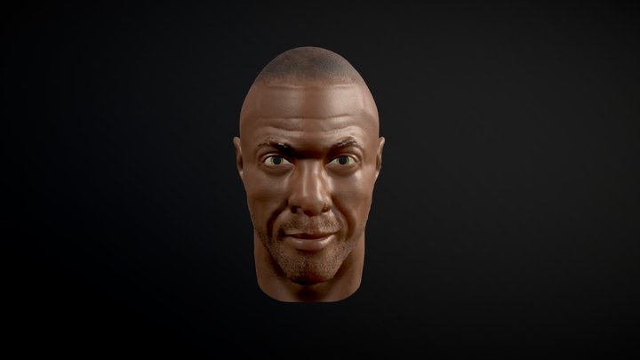 AGC Idris Elba Bust 3D Model