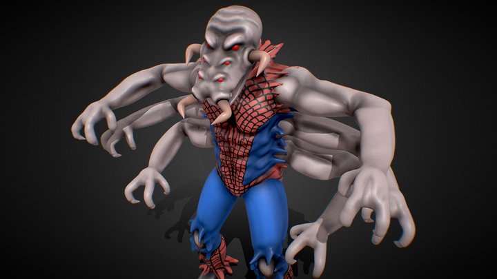 Man-Spider - From 90s Animated Spider-Man! 3D Model