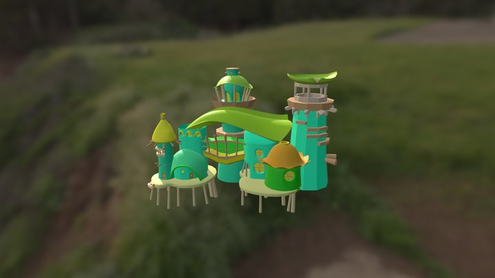 Pondon building 2 3D Model