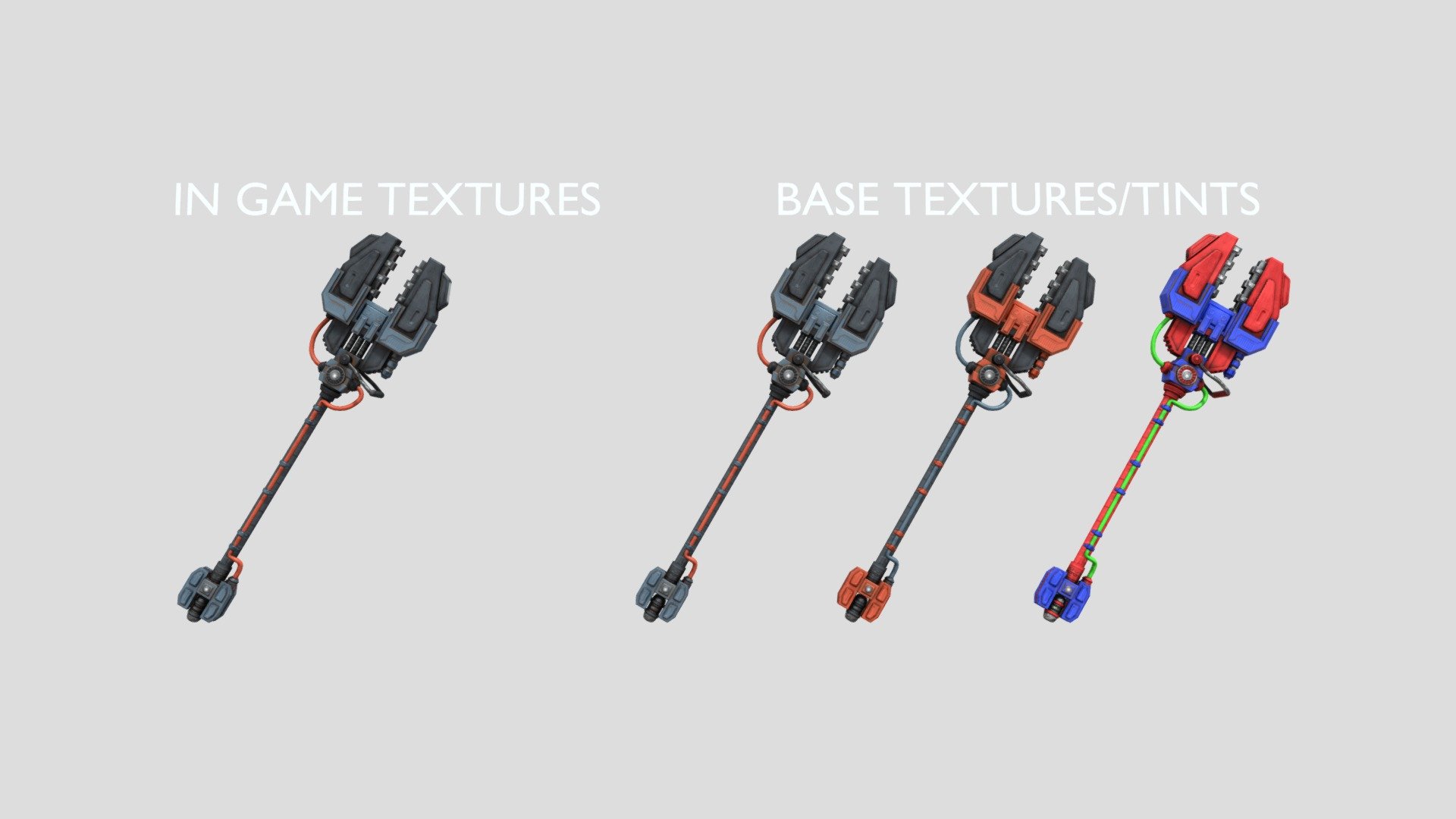 Warframe Tennogen Solaris Clamp Wrench 3D model by