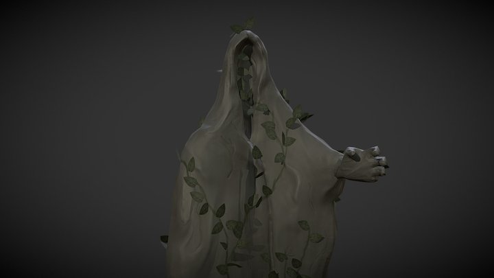Dark Pilgrim - Statue 3D Model