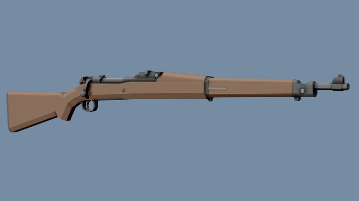 Low-Poly M1903a1 Springfield