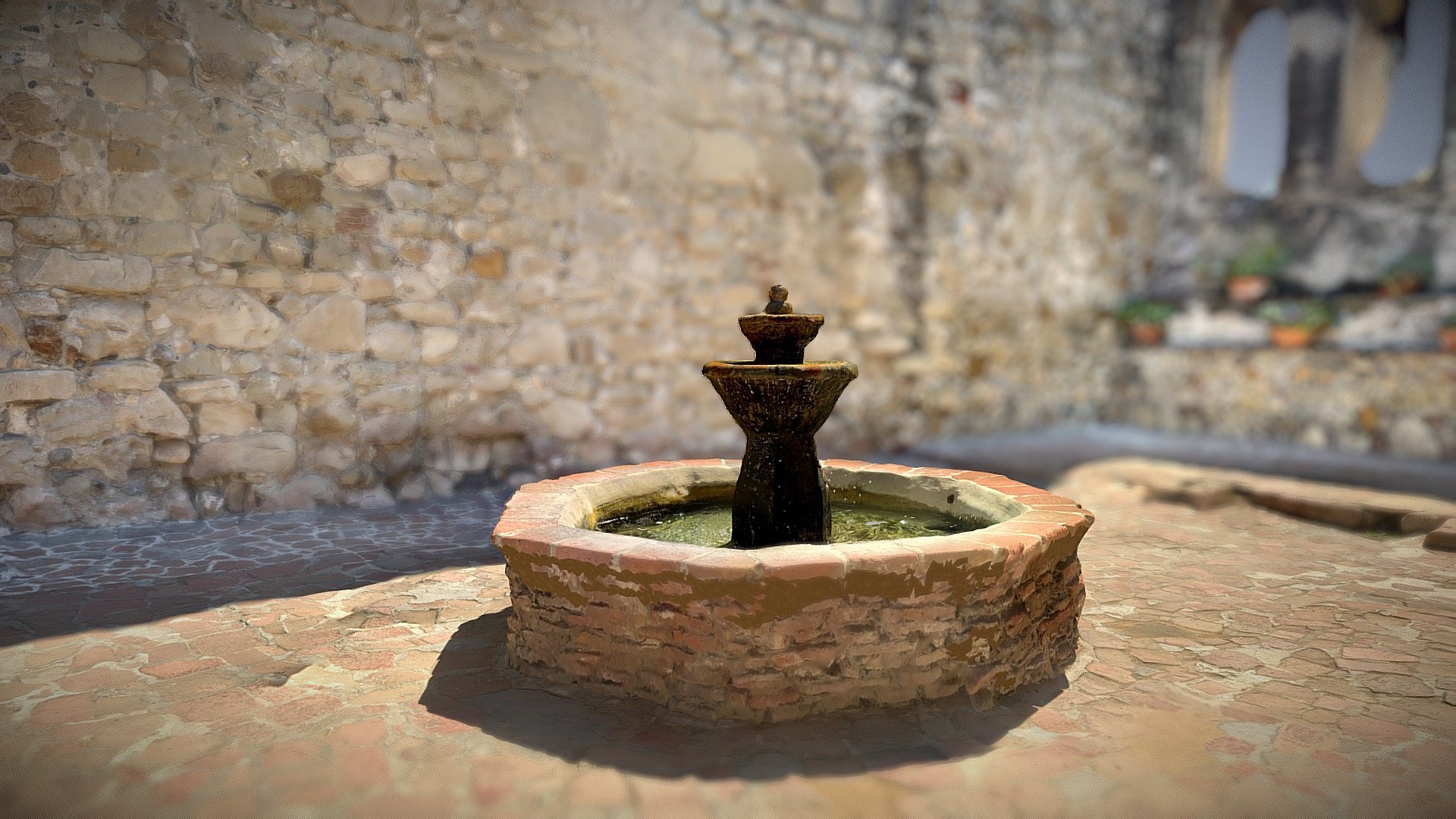 Courtyard at the San Juan Capistrano Mission