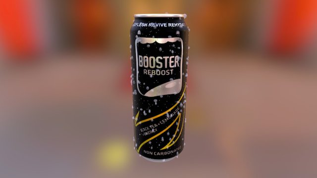 Booster Energy Drink Can 3D Model