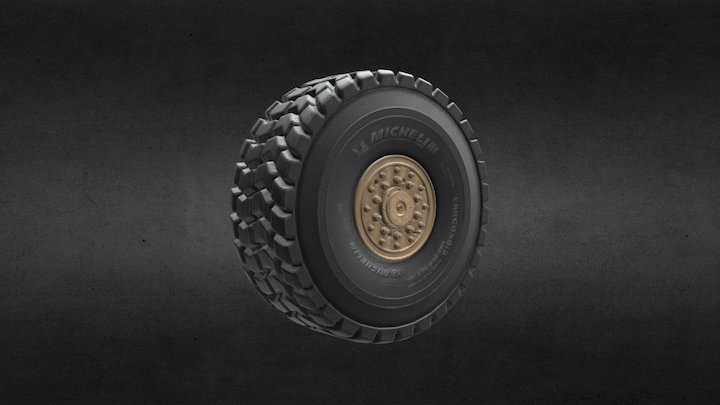 Truck Wheels Buffalo A2 MPCV 3D Model