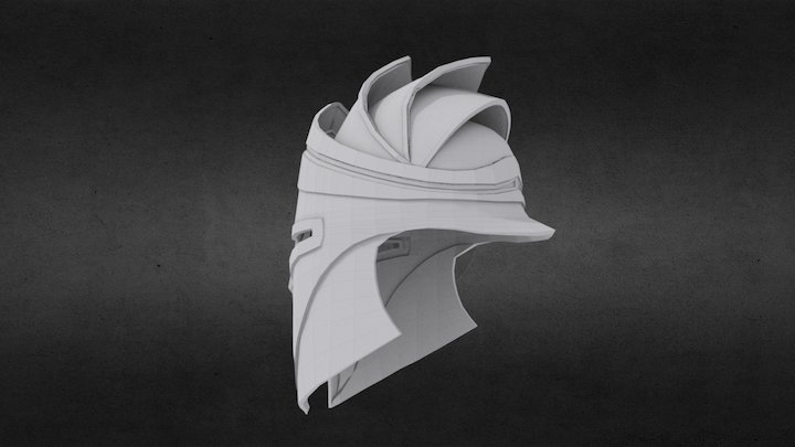 Warrior Helmet 3D Model