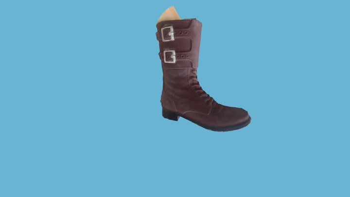 US WW2 M1943 Combat Boot 3D Model