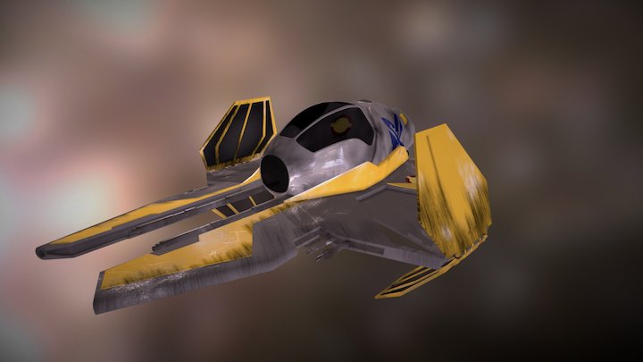ETA-2 Actis StarFighter 3D Model