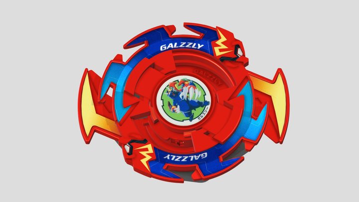 Galzzly Beyblade First Generation 3D Model