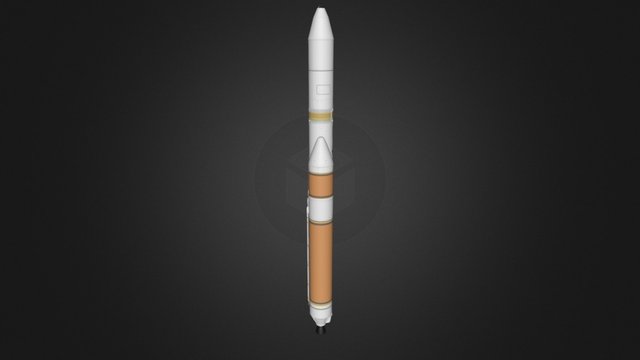 United Launch Alliance Delta IV Heavy 3D Model