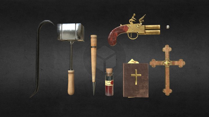 Vampire Slayer Pack 3D Model